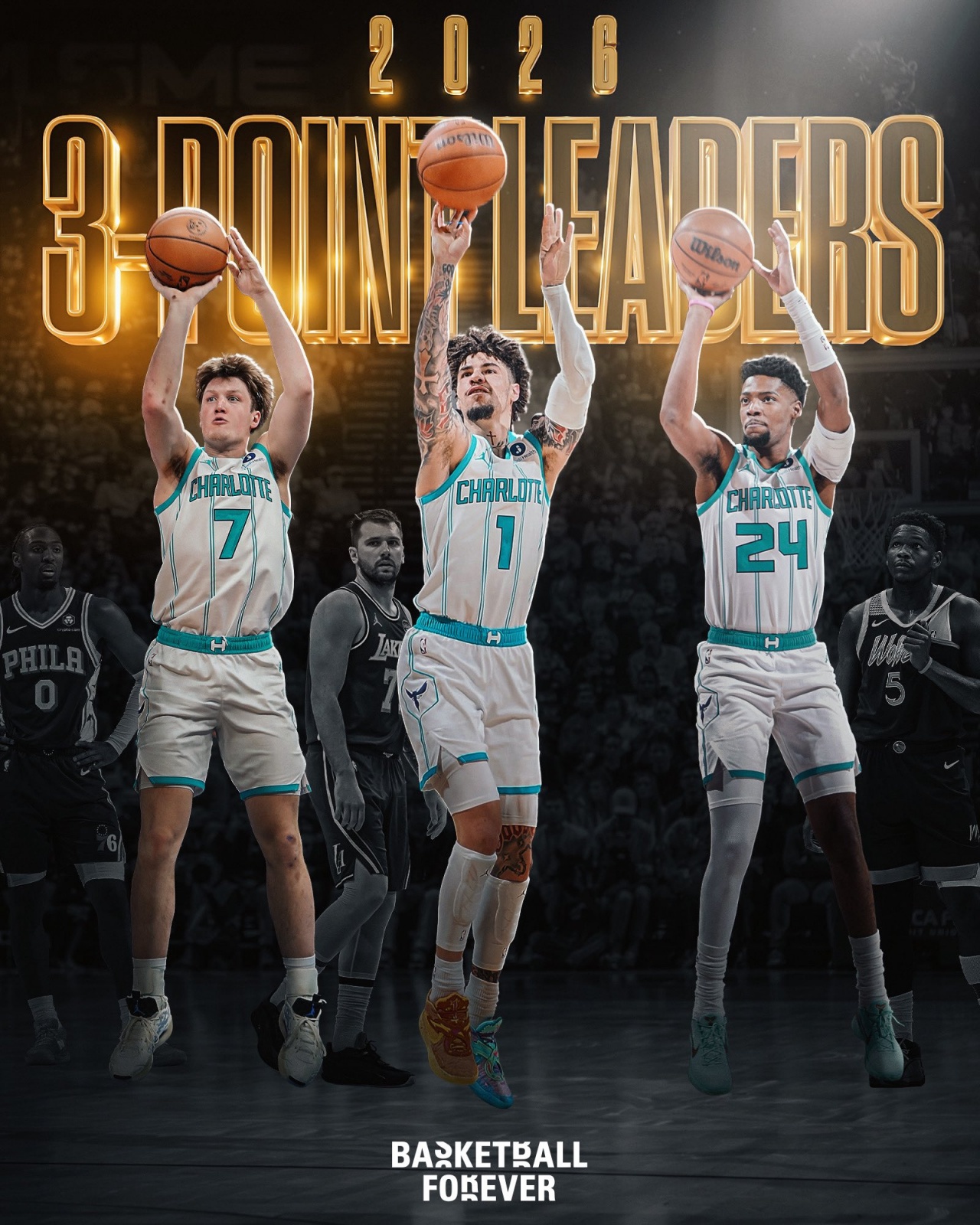 u8国际-光明！26年三分球领头羊全是黄蜂人：三球+米勒+新秀康神！