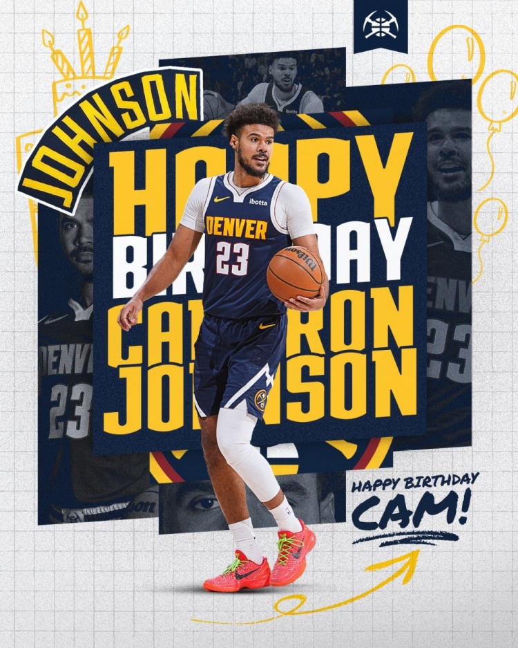 🎂三十而立！掘金官方祝卡梅隆·约翰逊30岁生日快乐！🎂